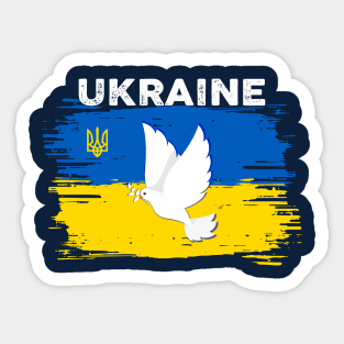 Ukrainian Peace Bird Sticker